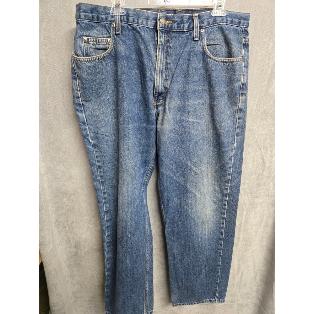 Wrangler Mens Blue‎ Medium Wash Straight Leg Denim Jeans 38x29 MAG 6770
